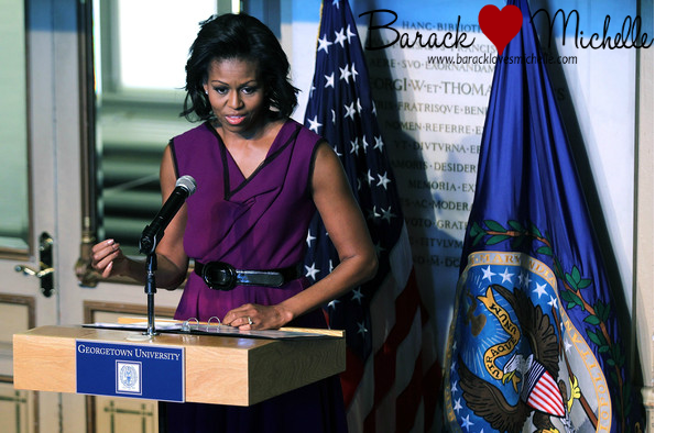 michelle obama georgetown university