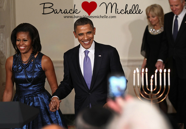 president first lady hanukkah reception