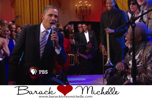 obama singing with bb king