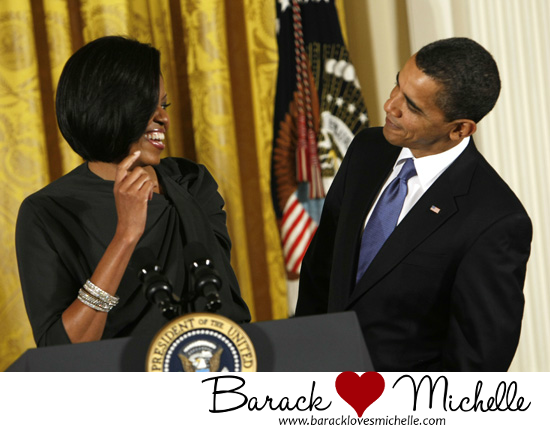 president obama flirting with michelle
